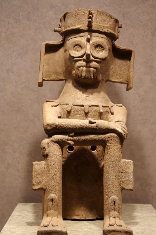 Meksika, Antropologijos Muziejus, Mesoamerica, Keramika, Statula, Menas, Columbian