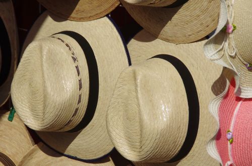 Meksika, Panama, Skrybėlės, Turgus, Rodyti, Tradicinis