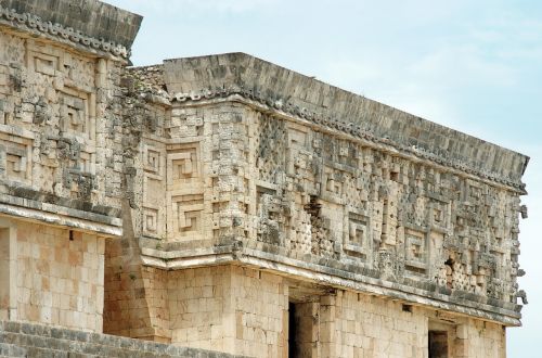 Meksika, Uxmal, Apdaila, Maya Style Puuk, Griuvėsiai, Kolumbijos Civilizacija, Yukatanas