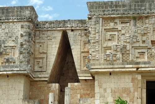 Meksika, Uxmal, Skydas, Maya, Griuvėsiai, Apdaila, Architektūra, Kolumbijos Civilizacija, Yukatanas