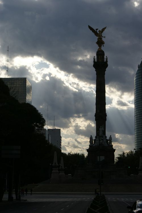 Meksika, Angelas, Reforma, Debesys, Paminklas, Paseo De La Reforma, Nepriklausomybės Angelas, Nacionalinis