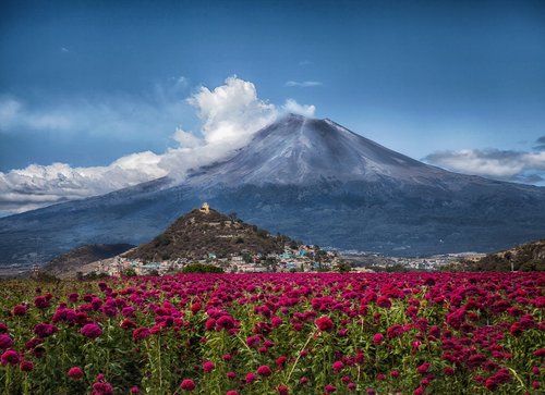 Meksika,  Vulkanas,  Popokatepetelis,  Puebla