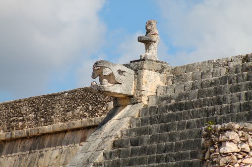 Meksika, Chichen Itza, Piramidė, Kukulcan, Griuvėsiai, Maya, Senovės
