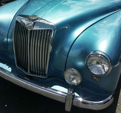 Mg, Mėlynas, Klasikinis, Vintage, Automobilis