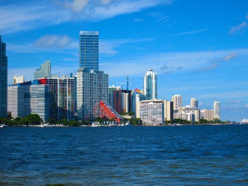 Miami, Centro, Florida, Miesto Panorama, Biscayne