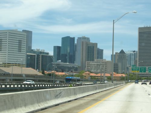 Miami, Panorama, Pastatas, Usa, Architektūra, Florida, Dangoraižis