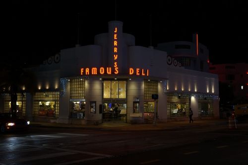 Majamio Paplūdimys, Collins Avenue, Florida, Naktis