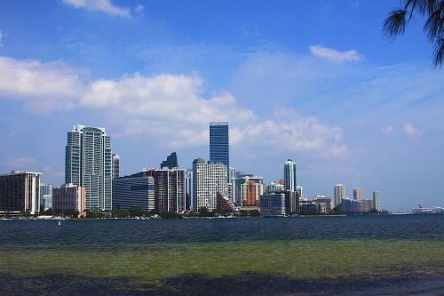 Panorama,  Miami,  Florida,  Pastatas,  Dangoraižis,  Vandenynas,  Debesys,  Laivas,  Architektūra,  Miami