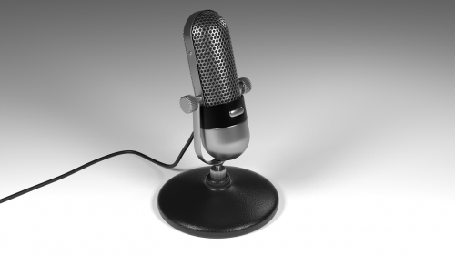 Mikrofonas, Modelis, Mikrofonas, 3D, 3D Modelis, Podcast, Įrašymas, Vokalinis Mikrofonas