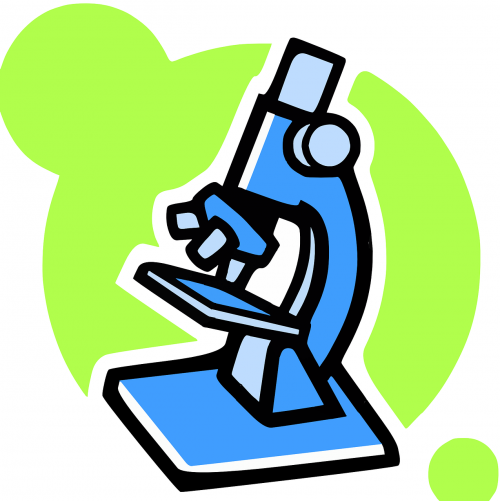 Mikroskopas, Mokslas, Laboratorija, Chemija, Medicina, Biologija, Technologija, Medicinos, Cheminis, Mokslinis, Įranga, Biotechnologija, Biochemija, Analizė, Didina, Tyrimai, Nemokama Vektorinė Grafika