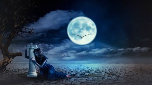Vidurnakčio Fantazija, Manipuliavimas Nuotraukomis, Mėnulis