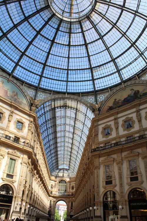 Milanas, Galerija Vittorio Emanuele, Istorinis Pastatas, Architektūra, Turizmas, Italy, Kultūra, Lombardija