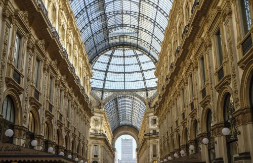 Milanas, Galerija, Parduotuvių Gatvė, Kupolas, Lankas, Pastatas, Architektūra, Italy