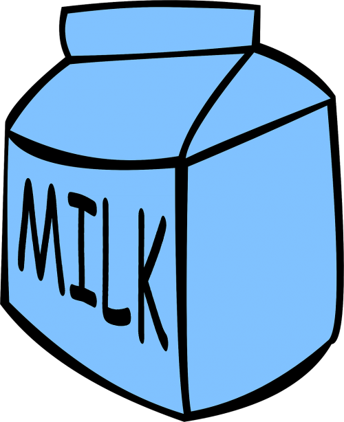 Pienas, Dėžutė, Mėlynas, Kalcio, Pakavimas, Nemokama Vektorinė Grafika