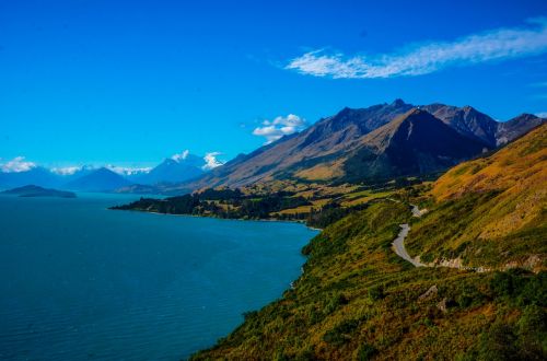 Milijono Dolerių Vaizdas, Queenstown, Naujoji Zelandija, Kalnai, Gamta, Ežeras Wakatipu