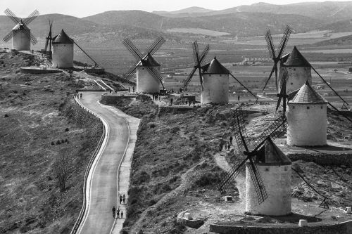 Malūnai, Consuegra, Dėmė, Don Quixote, Toledo, Ispanija