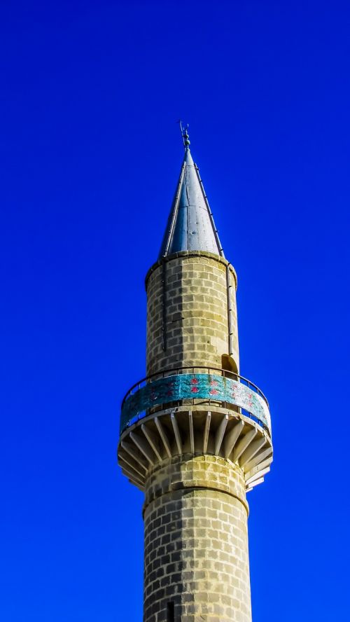 Minaretas, Mečetė, Religija, Islamas, Architektūra, Musulmonas, Islamic, Bokštas, Turkish, Kofinou, Kipras