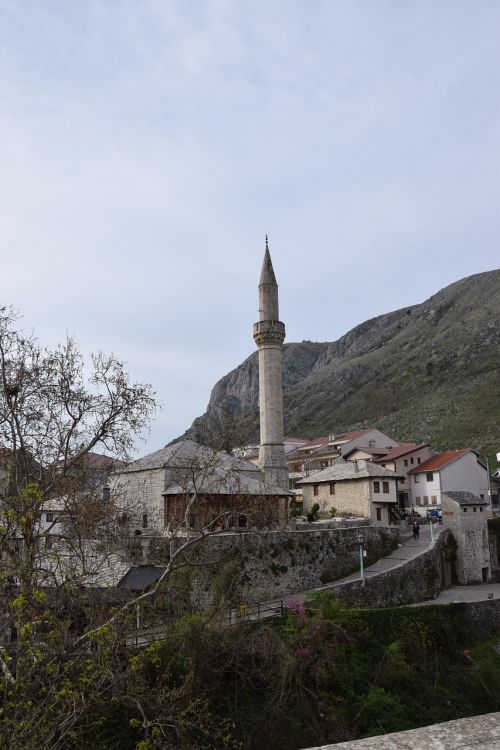 Minaretas, Bosnija, Mostar