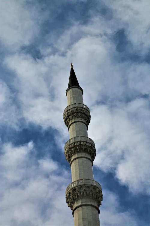 Minaretas,  Architektūra,  Dangus,  Kelionė,  Religija,  Cami,  Garbinimas