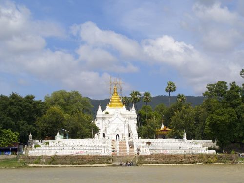 Mingun, Burma, Pagoda, Šventykla