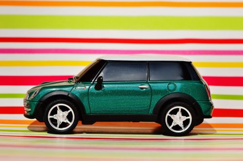 Mini Cooperis, Automatinis, Modelis, Transporto Priemonė, Mini, Žalias