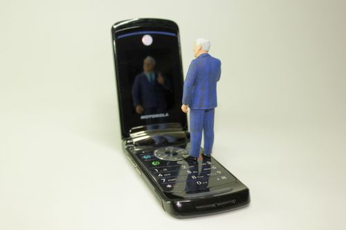 Miniatiūriniai Figūrėlės, Mobilusis Telefonas, Veidrodinis Vaizdas, Seehofer Figūra, Politika