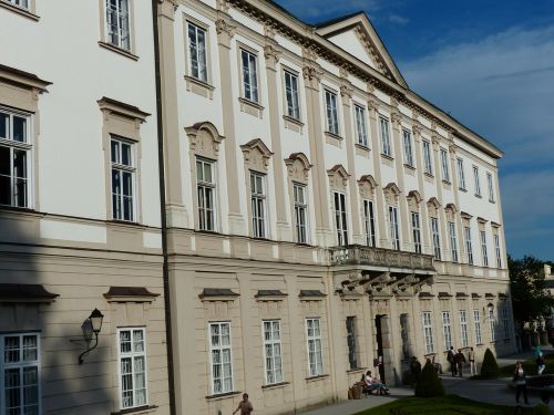 Mirabelio Rūmai, Mirabelio Sodai, Salzburg, Pastatas, Architektūra, Barokas, Fasadas, Langas