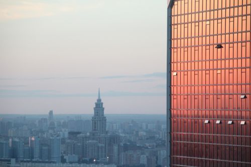 Veidrodis, Panorama, Moscow, Naujas Miestas, Dangoraižis, Nuotaika, Atspindys