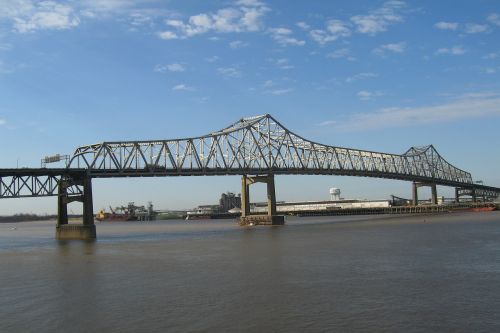 Misisipės Upės Tiltas, Tiltas, Luiziana, Baton Rouge, Upė, Vanduo