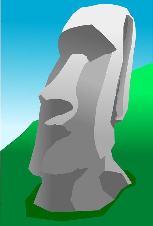 Moai, Velykų Sala, Akmuo, Figūra, Žmogus, Monolitinis, Rokas, Statula, Nemokama Vektorinė Grafika