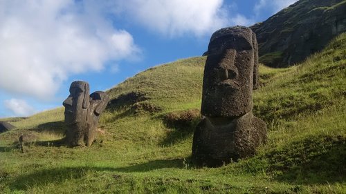 Moai,  Karjeras,  Velykų Sala,  Istorija,  Kultūra,  Lauke,  Dangus,  Rapa Nui