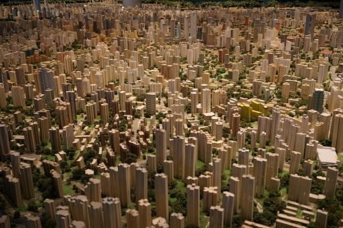 Modelis, Miestas, Architektūra, Miesto Planavimas, Šanchajus, Miesto