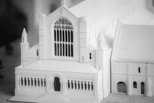 Modelis,  Bažnyčia,  Balta,  Uk,  Fontanai & Nbsp,  Abatija,  Bažnyčios Modelis