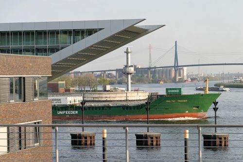 Šiuolaikiška, Architektūra, Hamburgas, Stiklas, Pastatas, Fasadas, Laivas