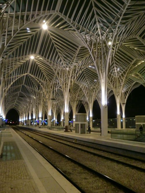 Šiuolaikiška, Architektūra, Modernus Menas, Traukinių Stotis, Portugal, Dizainas, Arkos
