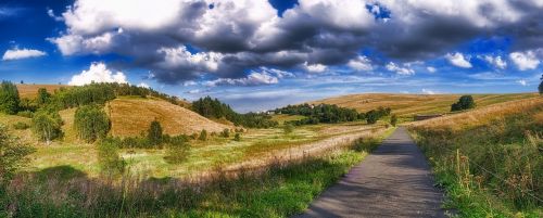 Moldava, Cínovec, Panorama, Kraštovaizdis, Kelias