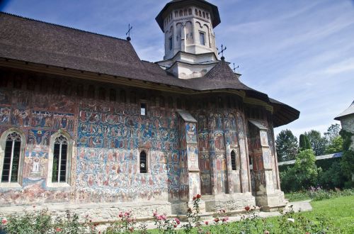 Moldovos Vienuolynas,  Romanija,  Freskos,  Religija