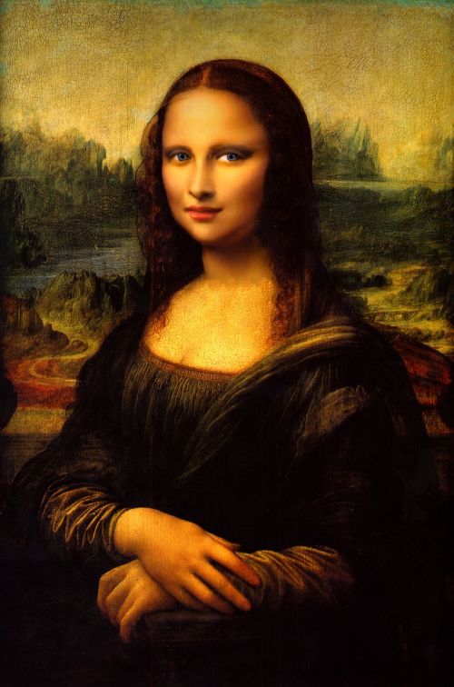 Mona Liza, Makiažas, Leonardas Da Vinčis
