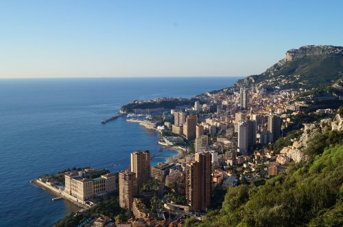 Monaco, Monte Karlas, Jūra, Vaizdas, Viduržemio Jūros, Miestas, Riviera, Kranto, Mėlynas, Uostas, Uostas, Kunigaikštystė