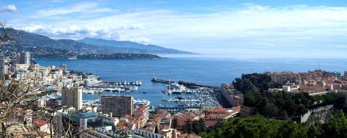 Monaco,  Viduržemio Jūros,  Kraštovaizdis,  Panorama