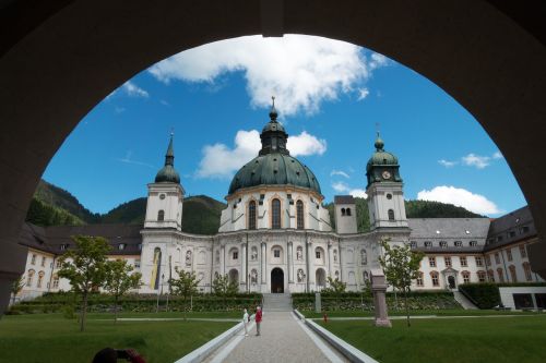 Vienuolynas, Ettal, Barokas, Bažnyčia, Kupolas, Architektūra, Vienuolyno Bažnyčia, Bavarija