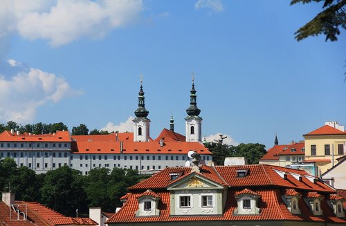 Vienuolynas,  Praha,  Čekija,  Architektūra,  Kelionė,  Miestas,  Statyba,  Dangus,  Miestovaizdis,  Turizmas,  Panorama