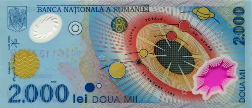 Pinigai, Banknotas, Polimeriniai Pinigai, Romanija, Valiuta, Aversas, Plastikiniai Pinigai