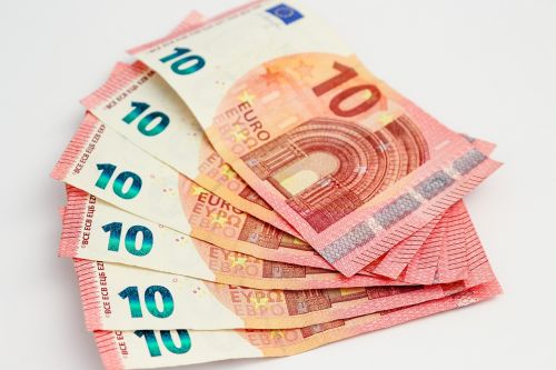 Pinigai, Euras, Banknotai, Sąskaitos, Valiuta, Popieriniai Pinigai, 10 Eurų