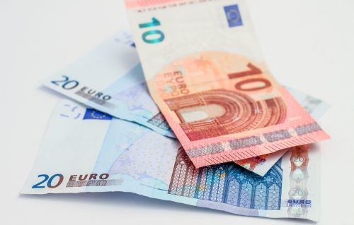 Pinigai, Euras, Banknotai, Sąskaitos, Valiuta, Popieriniai Pinigai, 20 Eurų, 10 Eurų