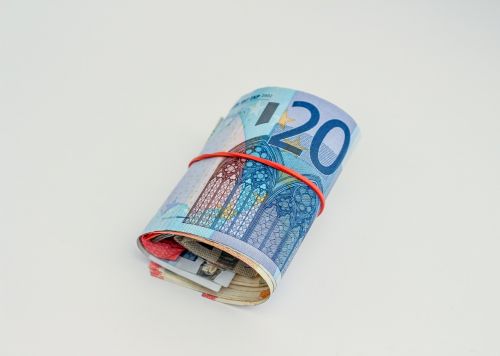 Pinigai, Sąskaitos, Valiuta, Euras, Banknotai, Popieriniai Pinigai, 5 Eurų, 20 Eurų, 10 Eurų
