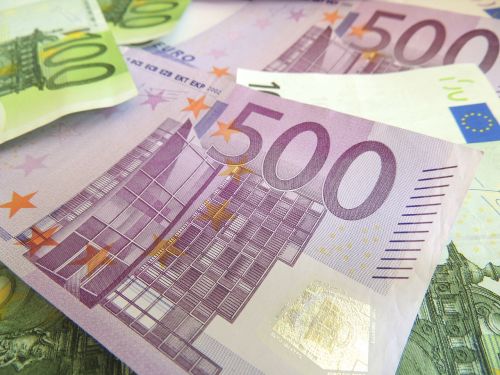 Pinigai, Euras, Valiuta, Turtas, Sėkmė, Verslas, Dolerio Kupiūra, Popieriniai Pinigai, 500, 100