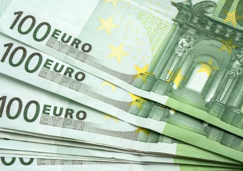 Pinigai, Euras, 100 Eurų, Paketas, Bukas, Žalia Banknota, Banknotai