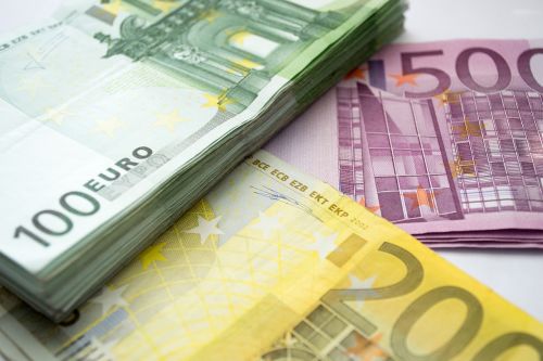 Pinigai, Euras, 100 Eurų, 200 Eur, 500 Eur, Paketas, Bukas, Banknotai