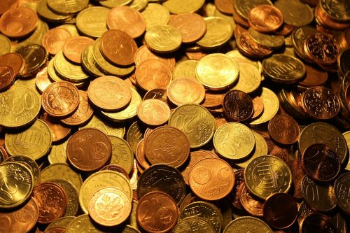 Pinigai, Monetos, Eurų Monetos, Valiuta, Euras, Metalas, Laisvas Keitimas, Specie, Centas, Metaliniai Pinigai, Moneta